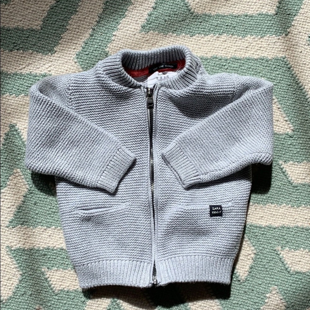 Zara 6-9m gray sweater
